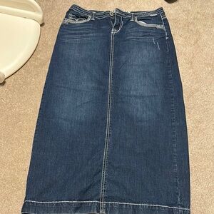 Hydraulic Blue Denim Skirt
